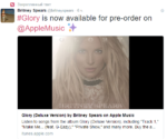 Пост Бритни Спирс в Твиттере о новом альбоме 2016 Glory