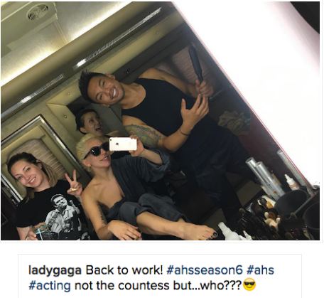 Леди Гага готовится к съёмкам в 6 сезоне "Американской истории ужасов" Фото из Инстаграма